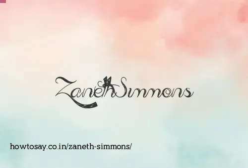 Zaneth Simmons