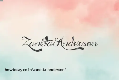 Zanetta Anderson