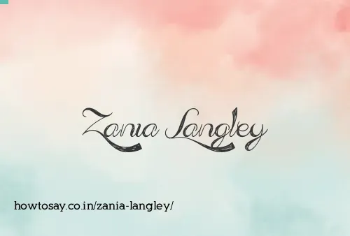 Zania Langley