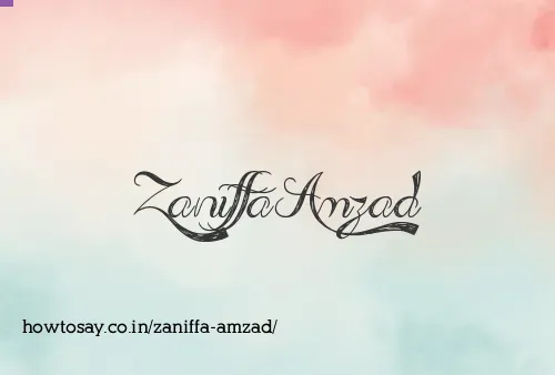Zaniffa Amzad