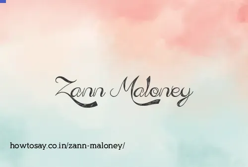Zann Maloney