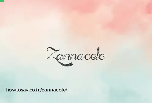 Zannacole