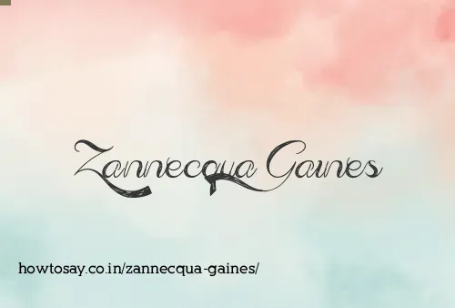 Zannecqua Gaines
