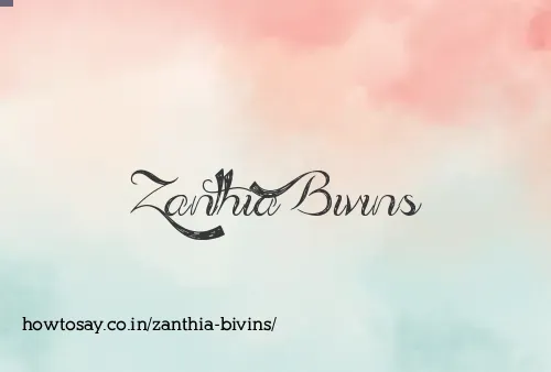 Zanthia Bivins