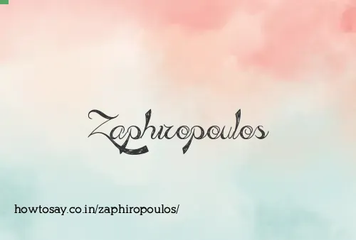 Zaphiropoulos