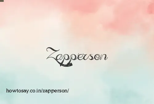 Zapperson