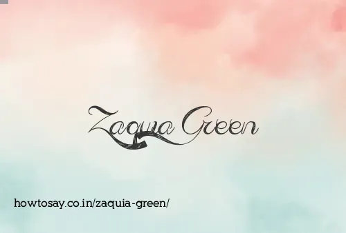 Zaquia Green