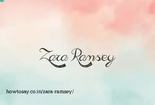 Zara Ramsey