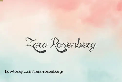 Zara Rosenberg