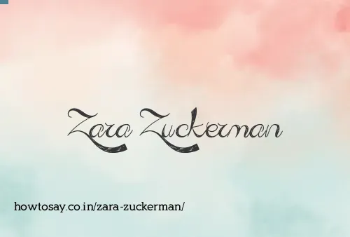 Zara Zuckerman