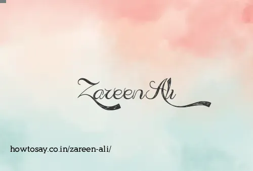 Zareen Ali