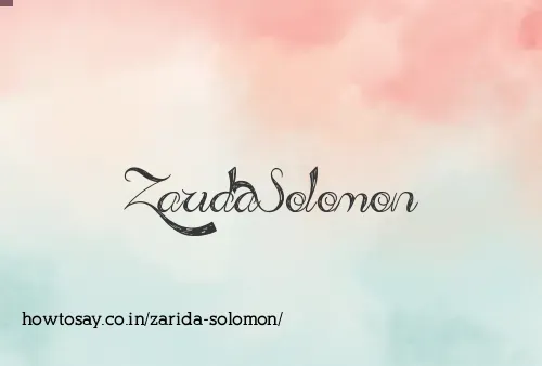 Zarida Solomon
