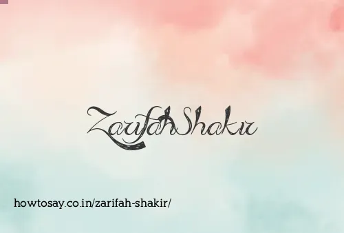 Zarifah Shakir