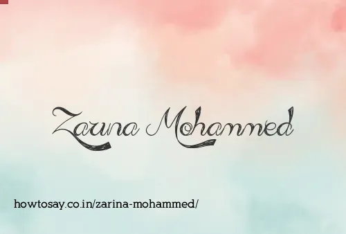 Zarina Mohammed