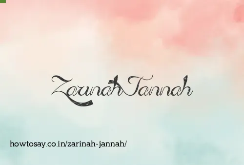 Zarinah Jannah