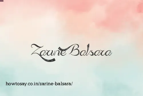 Zarine Balsara
