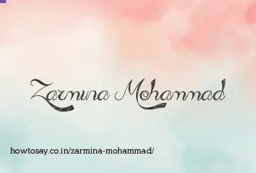 Zarmina Mohammad
