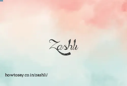 Zashli