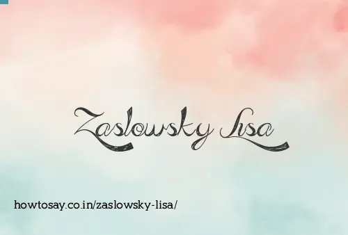 Zaslowsky Lisa