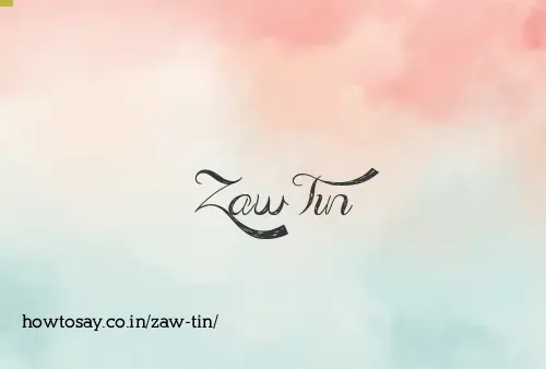 Zaw Tin