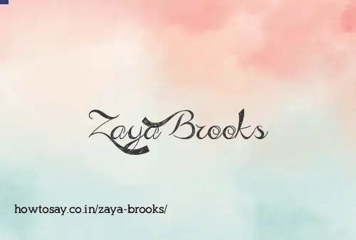Zaya Brooks