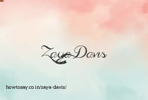 Zaya Davis