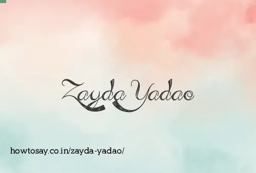 Zayda Yadao