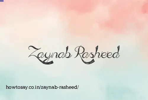 Zaynab Rasheed