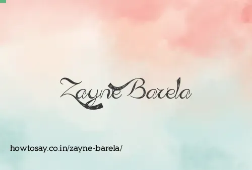 Zayne Barela