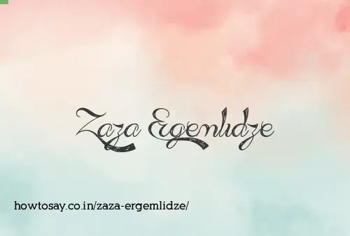 Zaza Ergemlidze