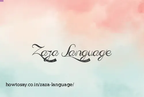Zaza Language