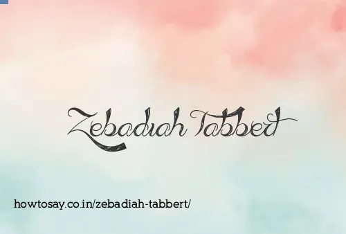Zebadiah Tabbert