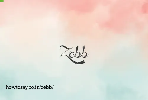 Zebb