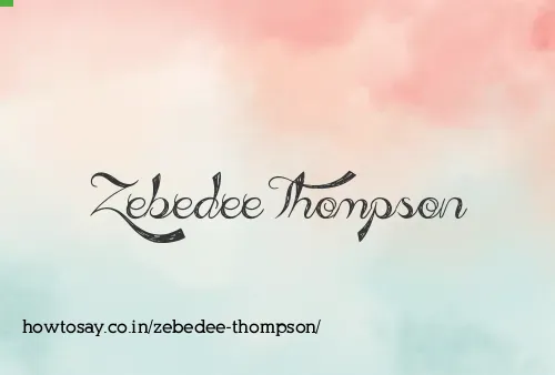 Zebedee Thompson