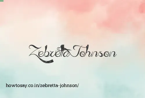 Zebretta Johnson