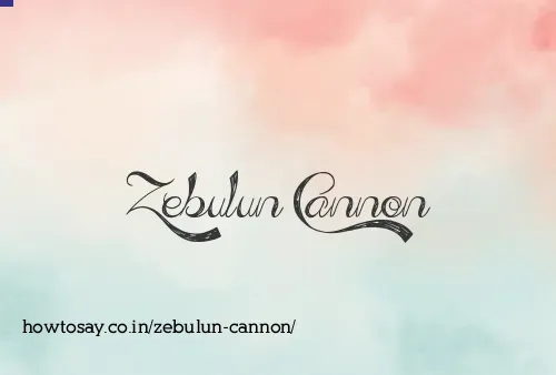 Zebulun Cannon