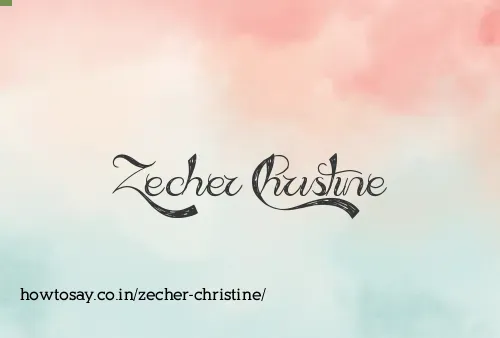 Zecher Christine