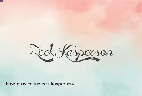 Zeek Kasperson