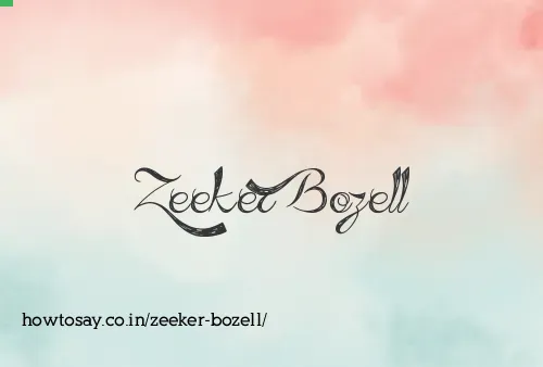 Zeeker Bozell