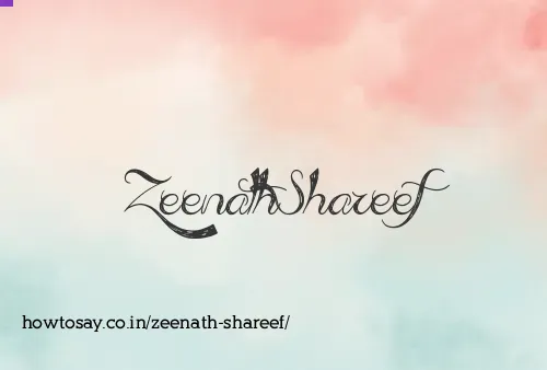 Zeenath Shareef