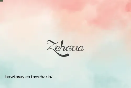 Zeharia