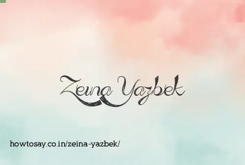 Zeina Yazbek
