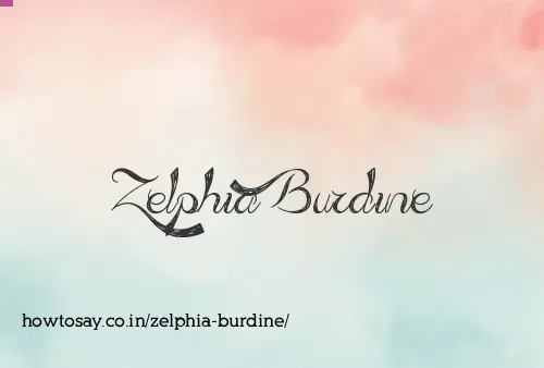 Zelphia Burdine
