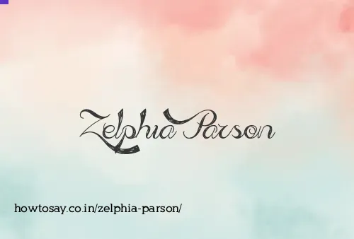 Zelphia Parson