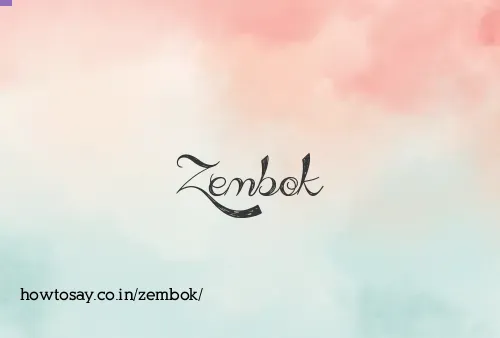 Zembok