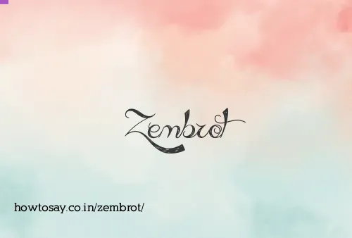 Zembrot