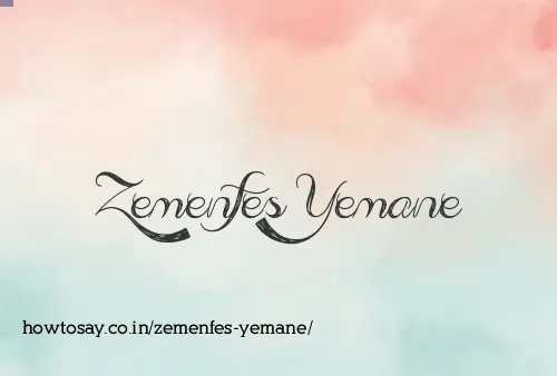 Zemenfes Yemane