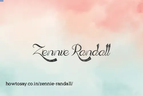 Zennie Randall