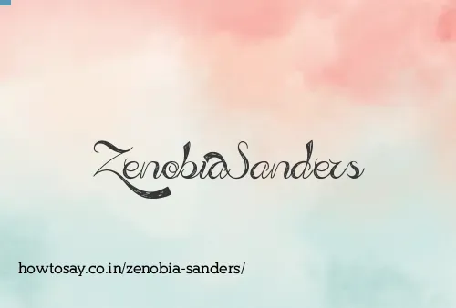 Zenobia Sanders