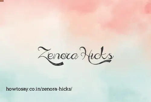 Zenora Hicks